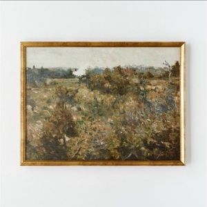Studio McGee 24x18 Landscape Study Antique Gold Framed Canvas